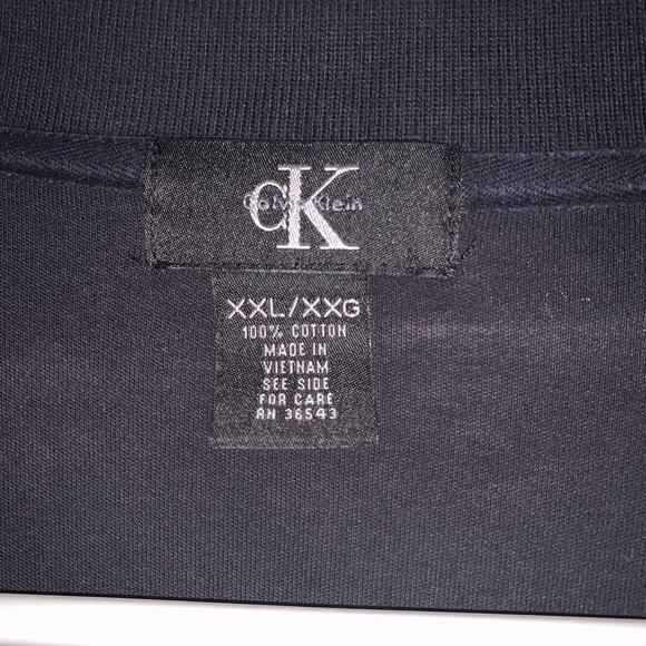 Used Calvin Klein Polo Shirt Liquid Cotton XXL - Picture 3 of 4